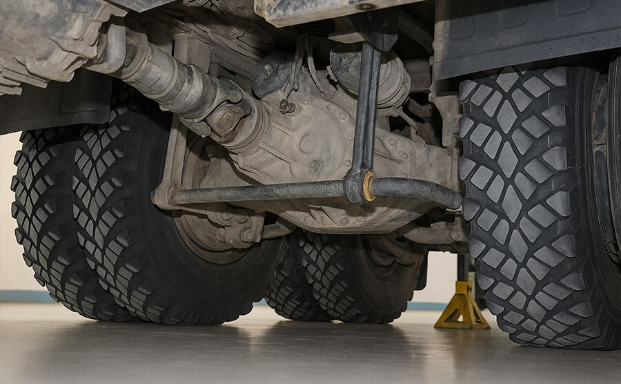Гул заднего моста грузовика — 5 частых причин и способы устранения